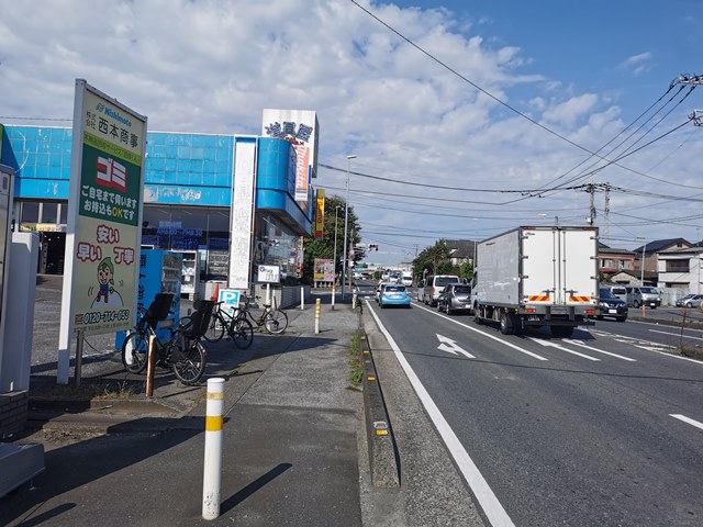 ゴミ、不用品持込122号線を北上